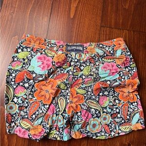 Vilebrequin Women's Floral Cargo Shorts - Navy and Multicolor